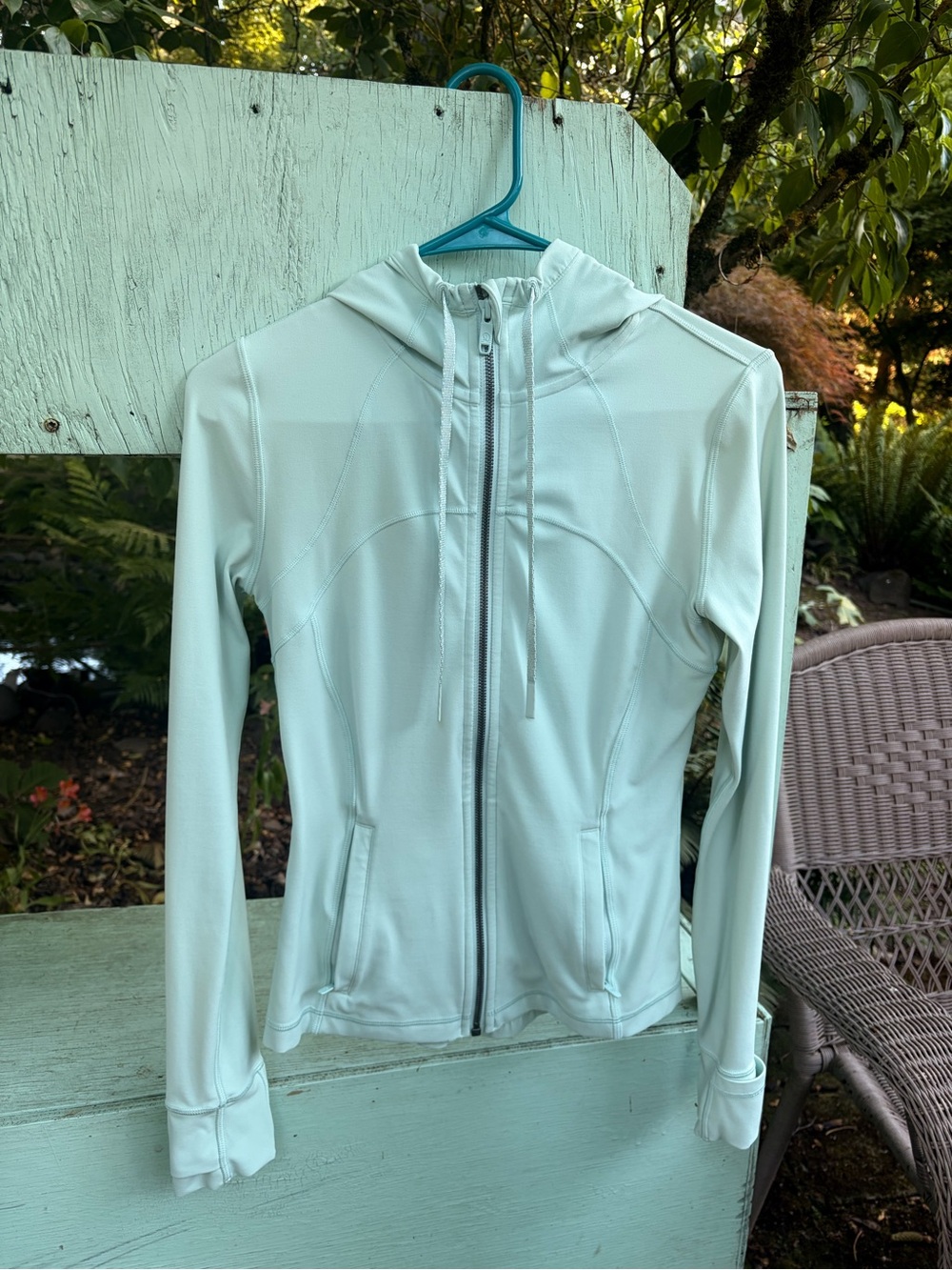 lululemon athletica Mint Green Full-Zip Hooded Utility Jacket